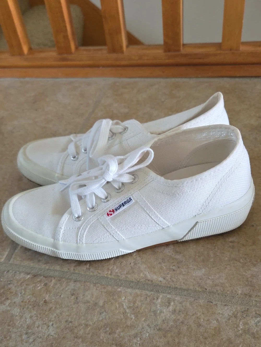 Superga Women's White Canvas Low-Top Sneakers
